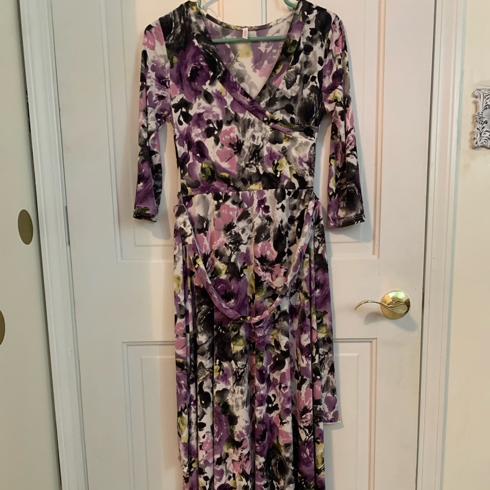 Floral Maternity Maxi Dress